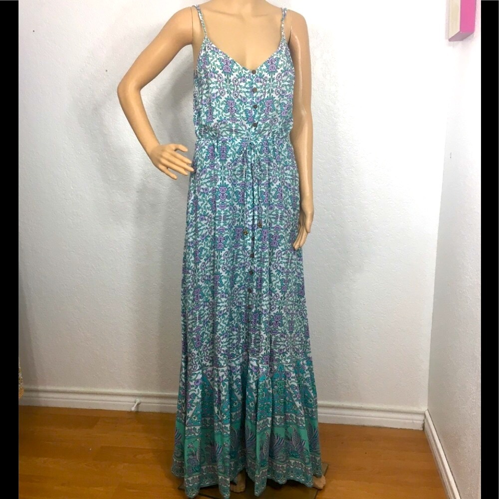 Arnhem Flores Strappy Maxi in Lily